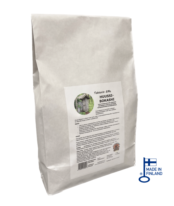 Huussibokashi valkoinen 2kg Huussi-Bokashi Tohtorin EM® - kotimainen huussirouhe 2KG