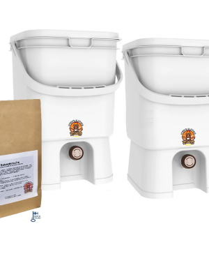 Bokashi Startpaket +1kg finskt Boakshiströ - White Mocca