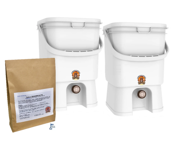 White Mocca 2set Bokashi Startpaket +1kg finskt Boakshiströ - White Mocca