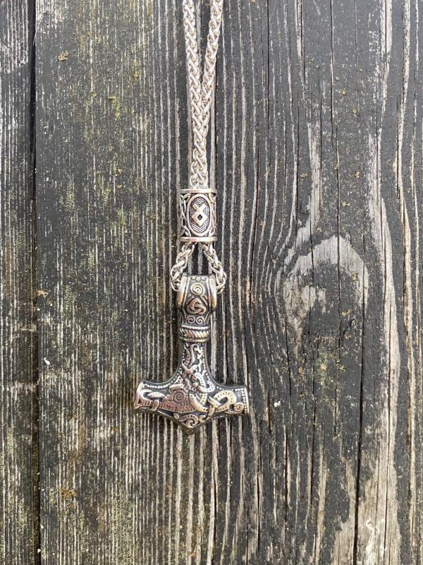 Mjolnir h_ Kaulakoru - Thorin vasara Mjölnir Hopea