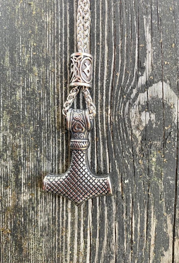 Mjolnir h_takaa Kaulakoru - Thorin vasara Mjölnir Hopea