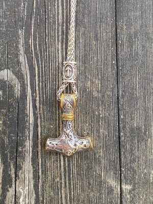 Halssmycke - Thors hammare Mjölnir Guld