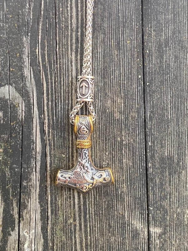 Mjolnir k_ Kaulakoru - Thorin vasara Mjölnir Kulta