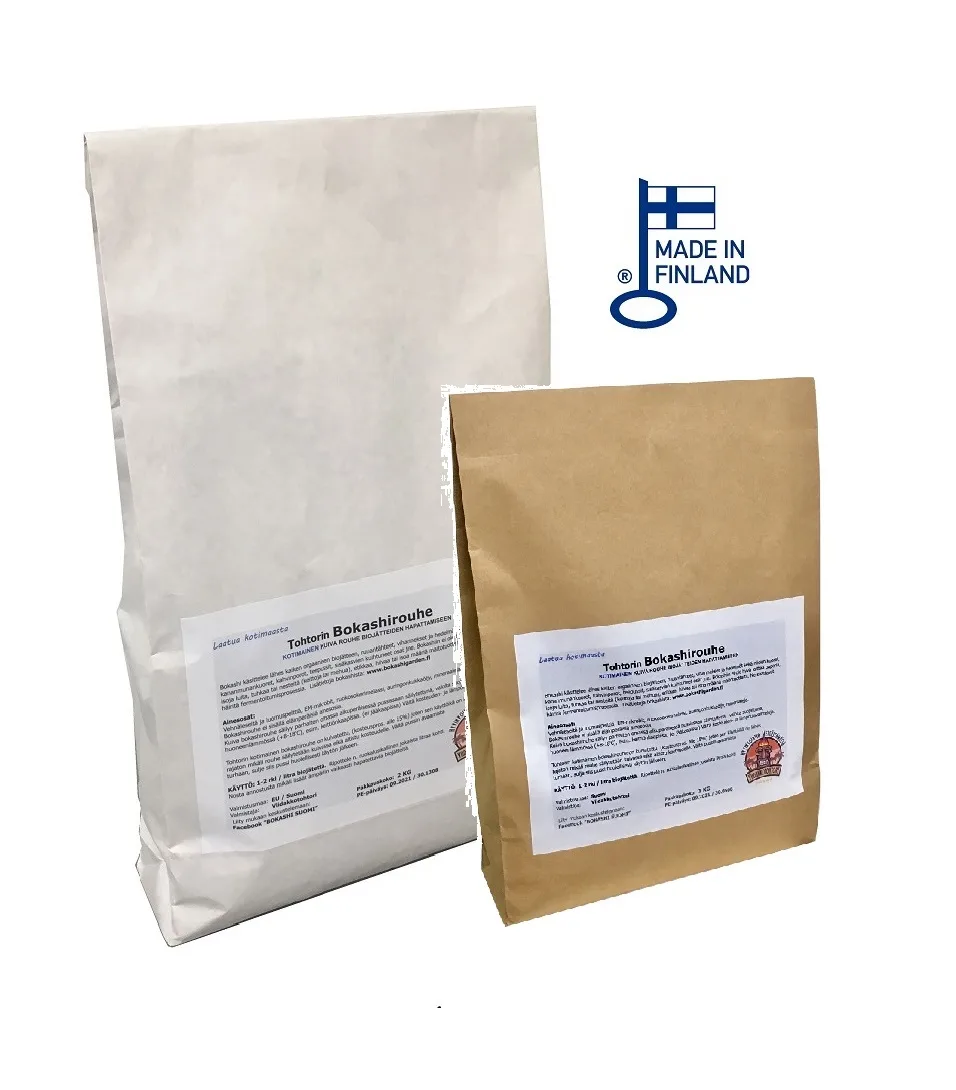 Tohtorin Bokashirouhe® 1kg + 2kg finskt torrt bokashiströ