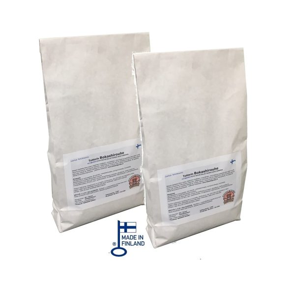 BR 2kg plus 2kg Tohtorin Bokashirouhe® 2 x 2kg kotimaista kuivaa rouhetta