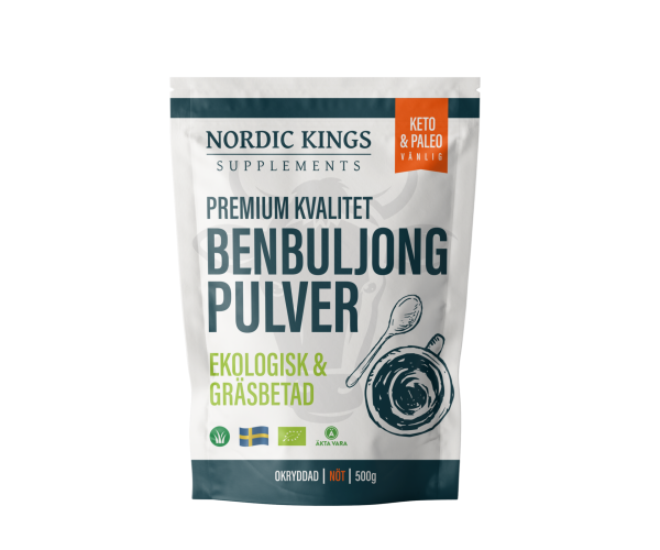 Benbuljongpulver Nordic Kings Premium Luomu Luuliemijauhe 500gr