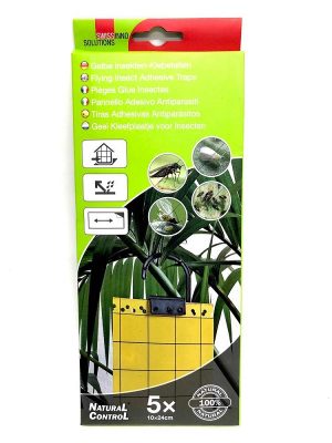 Limpapper, gulfälla för flygande insekter. 5 st